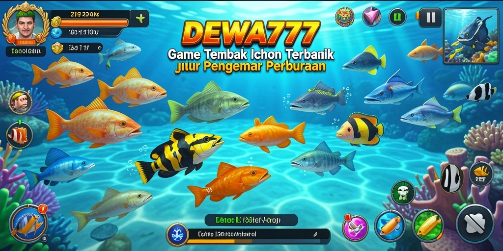 Screenshot gameplay DEWA777 yang menampilkan perburuan ikan seru.