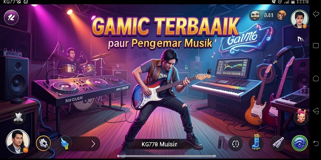 Tangkapan layar KG778 menampilkan pengalaman game musik yang seru dan interaktif.