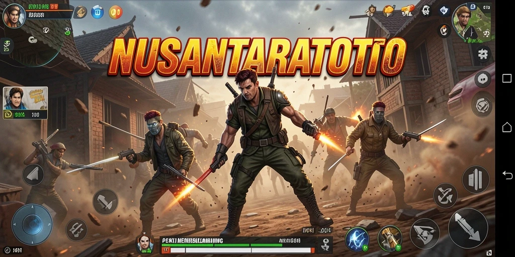 Gameplay NUSANTARATOTO yang penuh aksi dan petualangan.