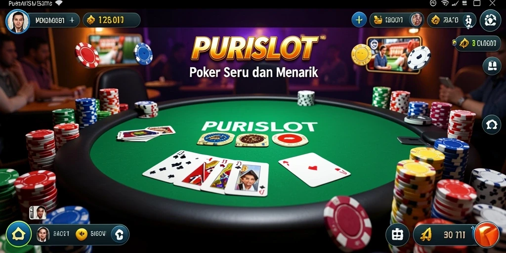 Tangkapan layar gameplay Poker yang mendebarkan di PURISLOT.